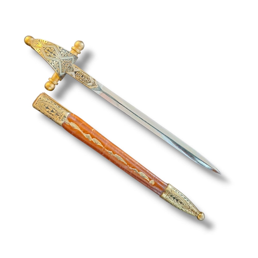 Vintage 1970s TOLEDO Decorative Letter Opener